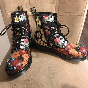 Doc Martens special edition flower boots